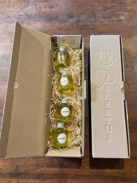 coffret découverte huile d'olive du domaine les perpetus dans le luberon