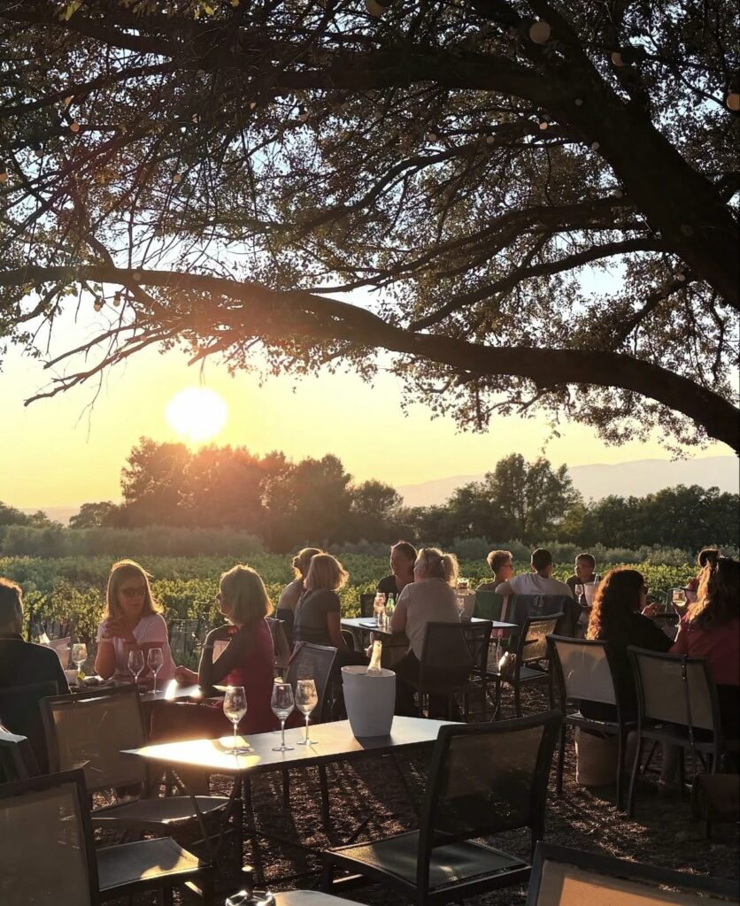 Soirée domaine Luberon planche apéro et vins du luberon